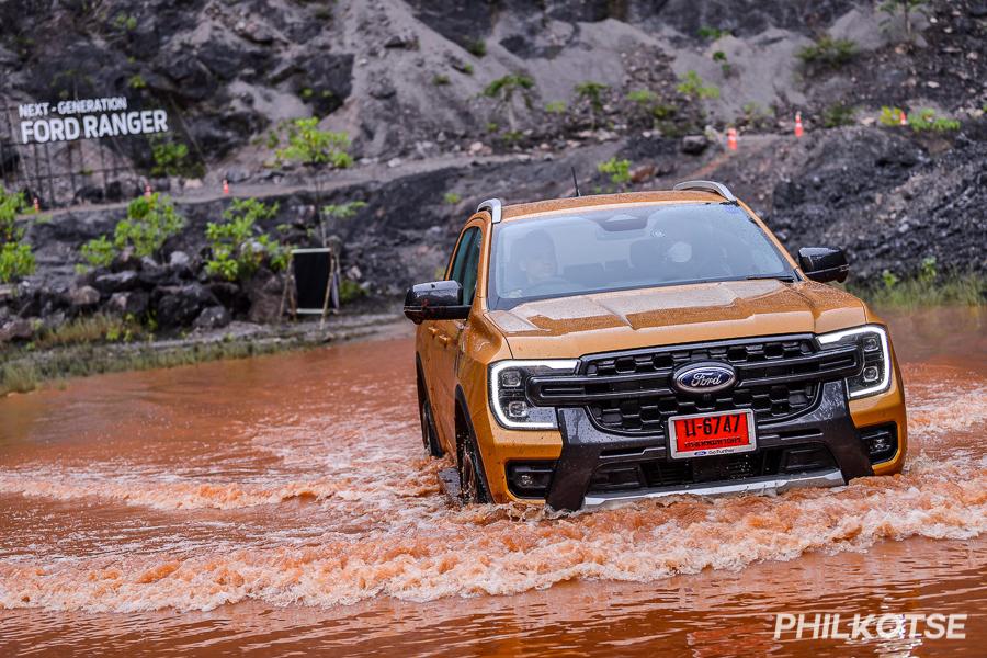 Ford Ranger on water