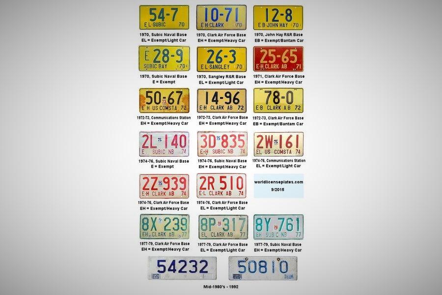 Look at how Philippine license plates evolved since the 1960s