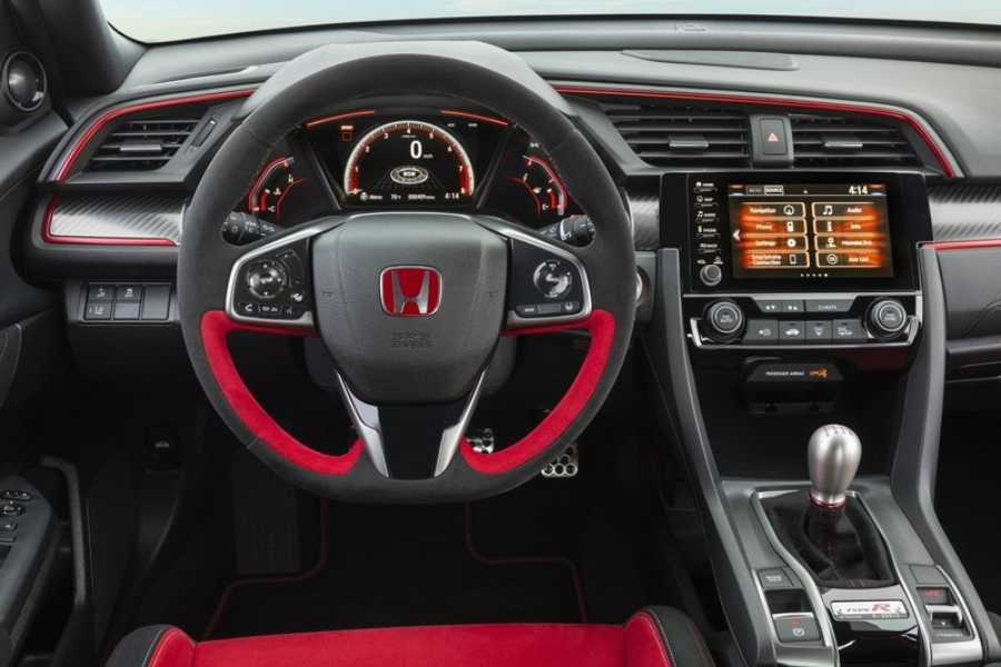 The Civic Type R's front cabin