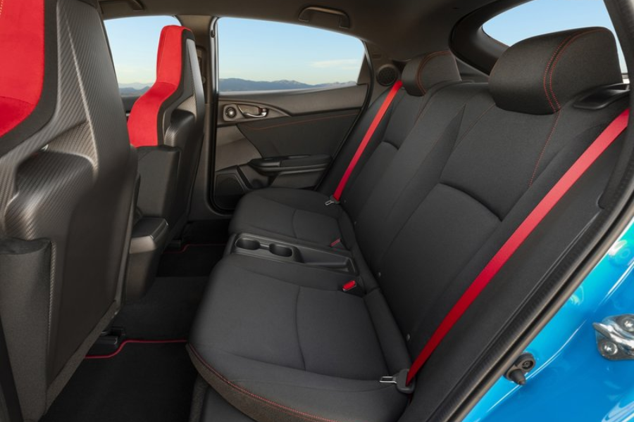 The Civic Type R's rear cabin