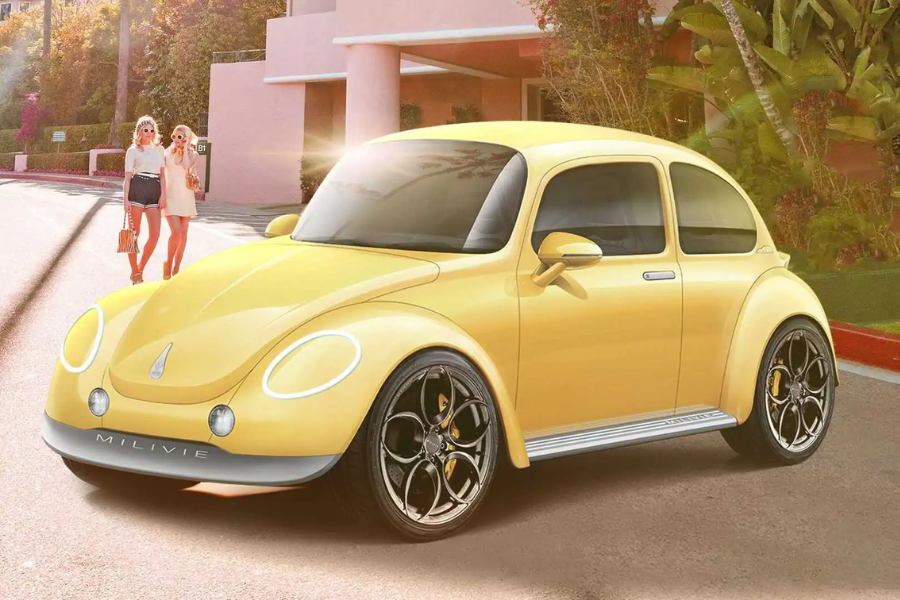 Milivié 1 is a modern take on the classic VW Beetle 