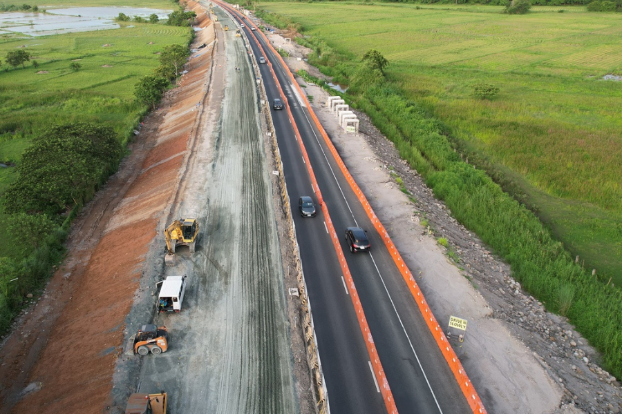 Road raising project on SCTEX now halfway done 