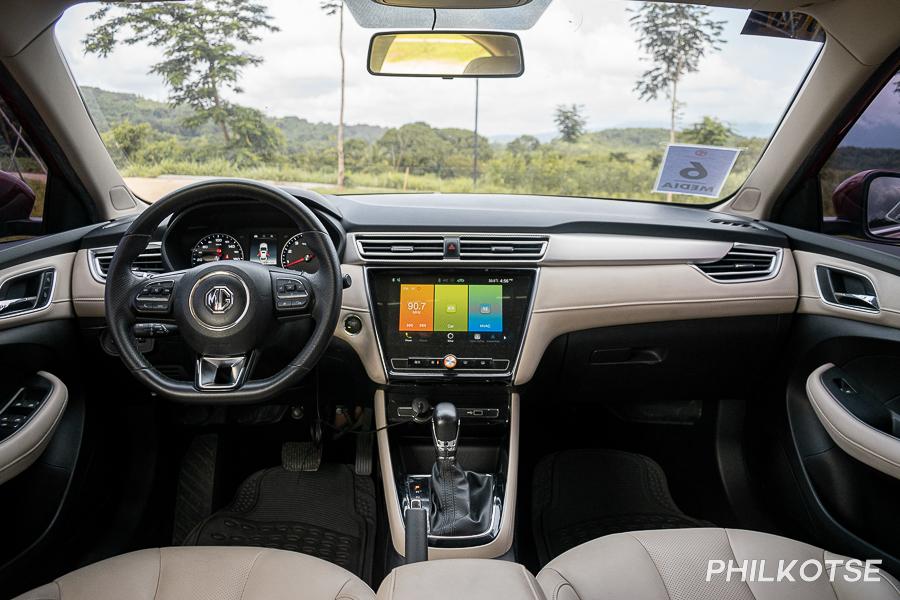 A picture of the interior of the MG 5