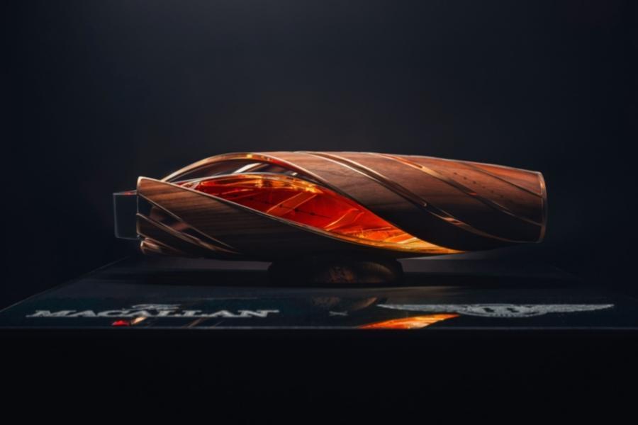 Bentley, Macallan reveals modern-looking whisky bottle design