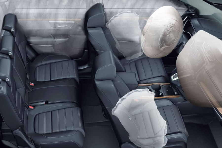 A picture of the Honda CR-V's airbags