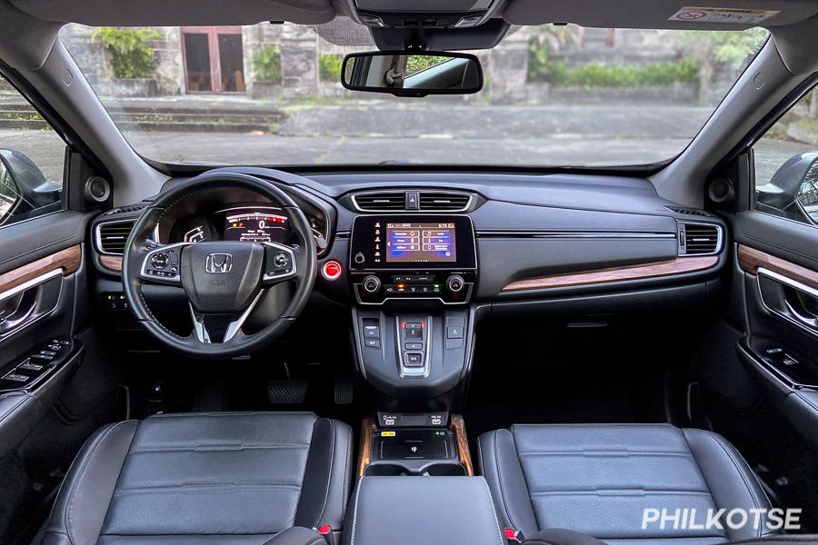 A picture of the interior of the Honda CR-V