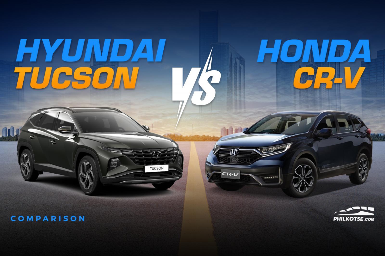 2023 Hyundai Tucson vs Honda CRV Comparison Spec Sheet Battle
