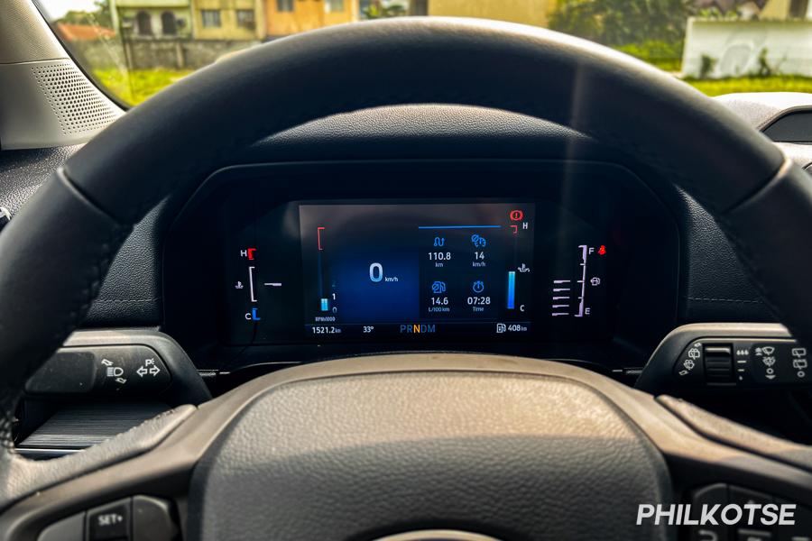 Ford Everest instrument cluster digital display