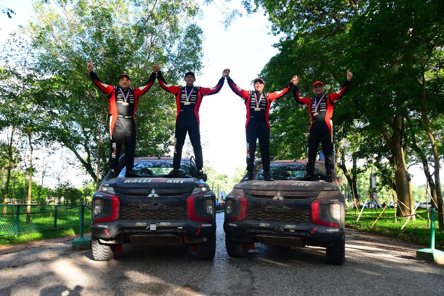 Team Mitsubishi Ralliart wins 2022 Asian Rally with modified Strada