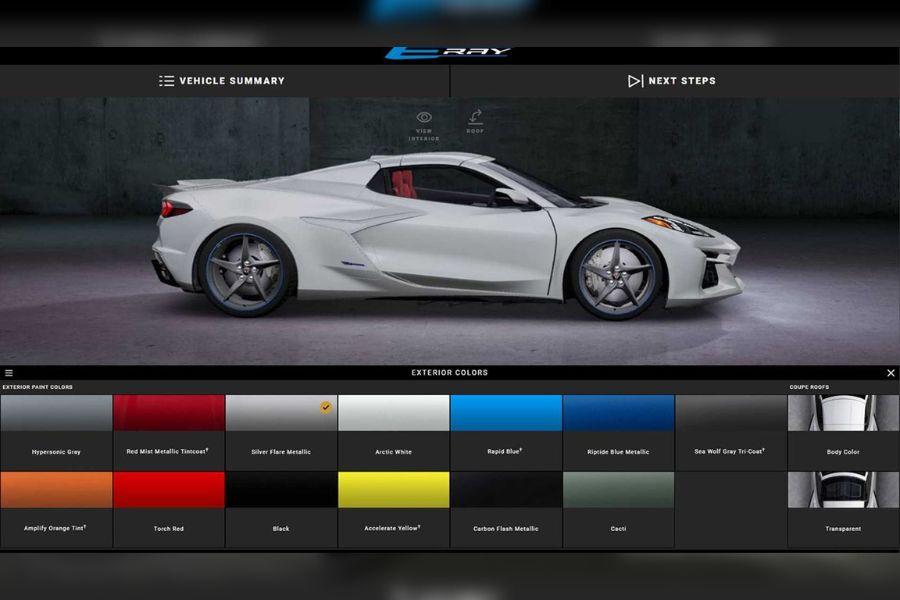 2024 Corvette ERay hybrid makes early appearance via configurator