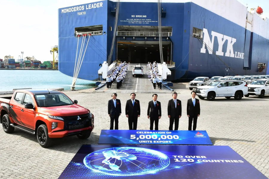 Mitsubishi passes five million vehicle exports from Thailand 