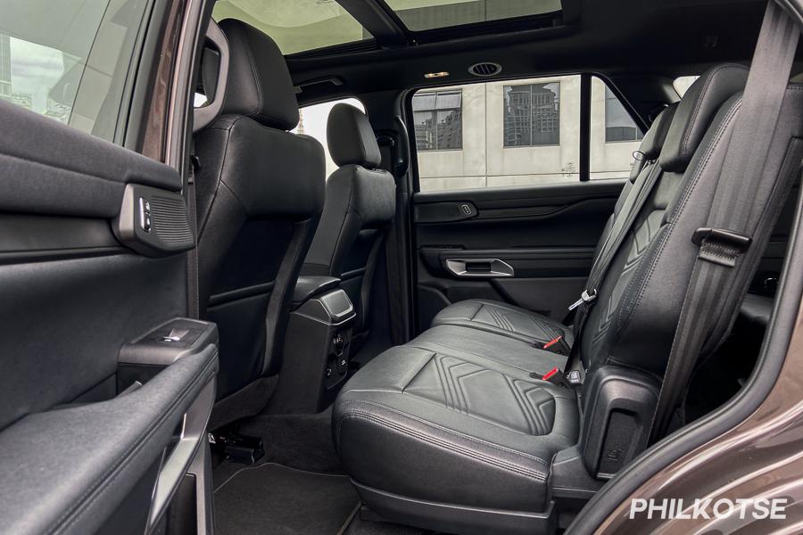 2023 Ford Everest second row seats