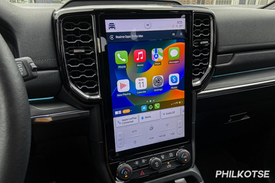 2023 Ford Everest Apple CarPlay