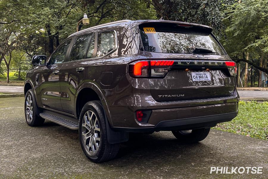 2023 Ford Everest rear shot