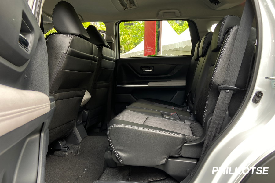 Toyota Veloz' second row seats