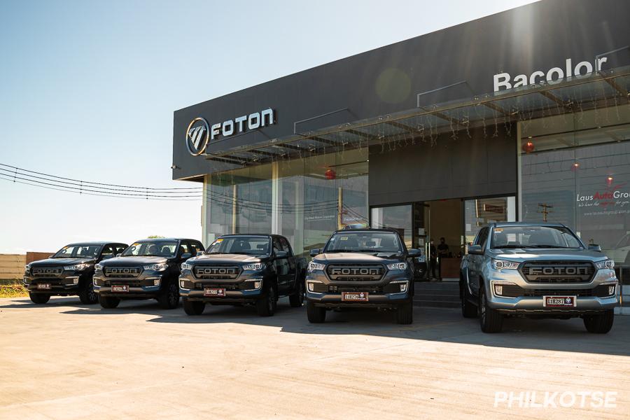 A picture of several Foton Thunders at Foton Bacolor