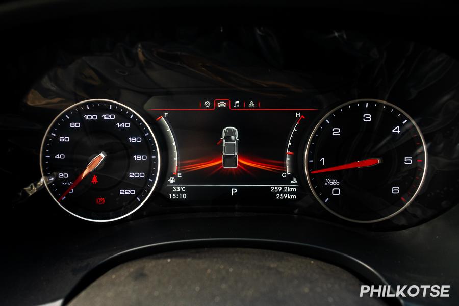 A picture of the Foton Thunder's gauge cluster