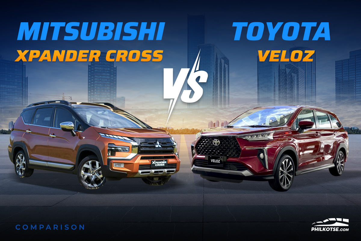 2023 Mitsubishi Xpander Cross vs Toyota Veloz Comparo: Spec Sheet Battle