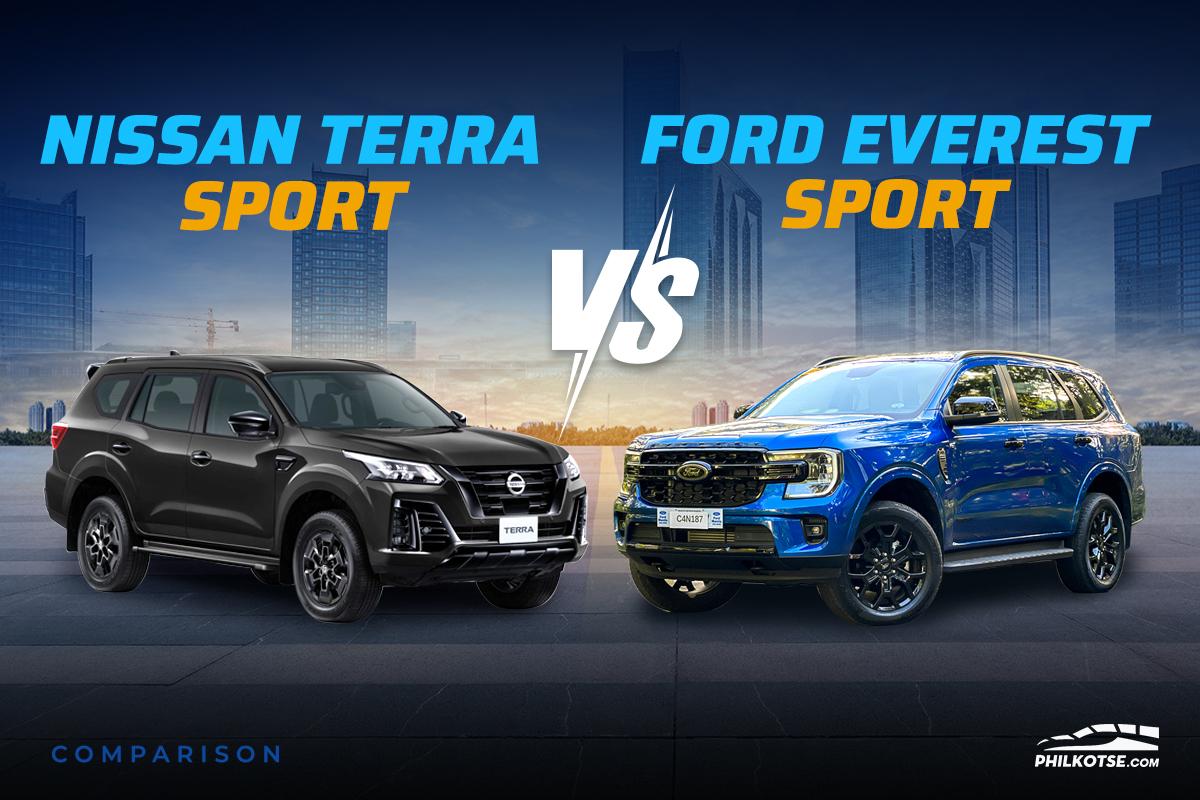 2023 Nissan Terra Sport vs Ford Everest Sport Comparo: Spec Sheet Battle