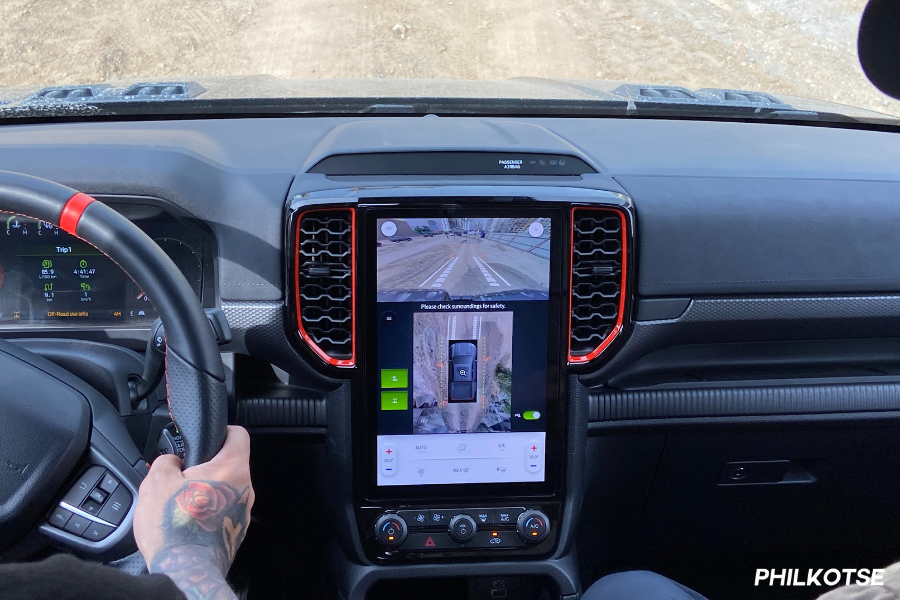 2023 Ford Ranger Raptor 360-degree camera