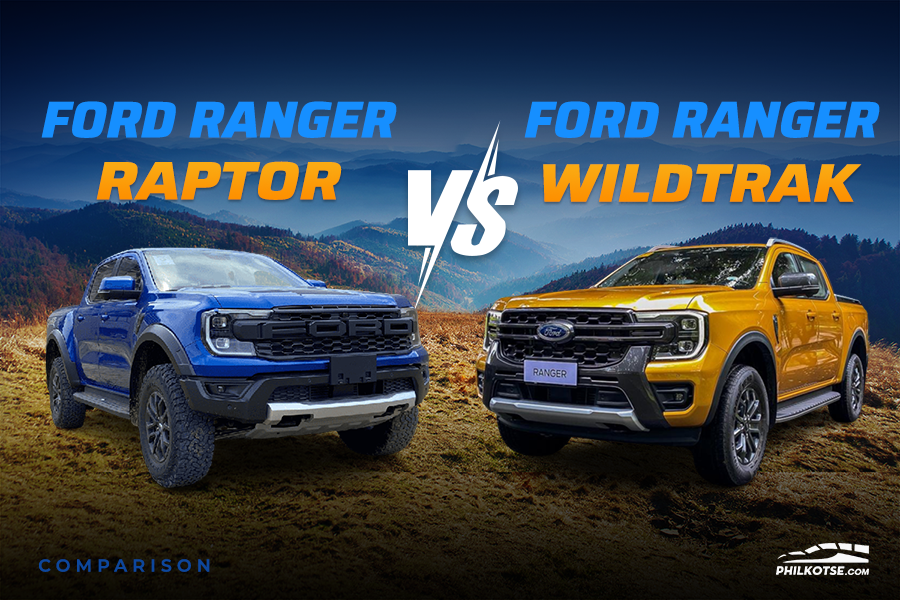 2023 Ford Ranger Raptor vs Ford Ranger Wildtrak Comparo: Spec Sheet Battle