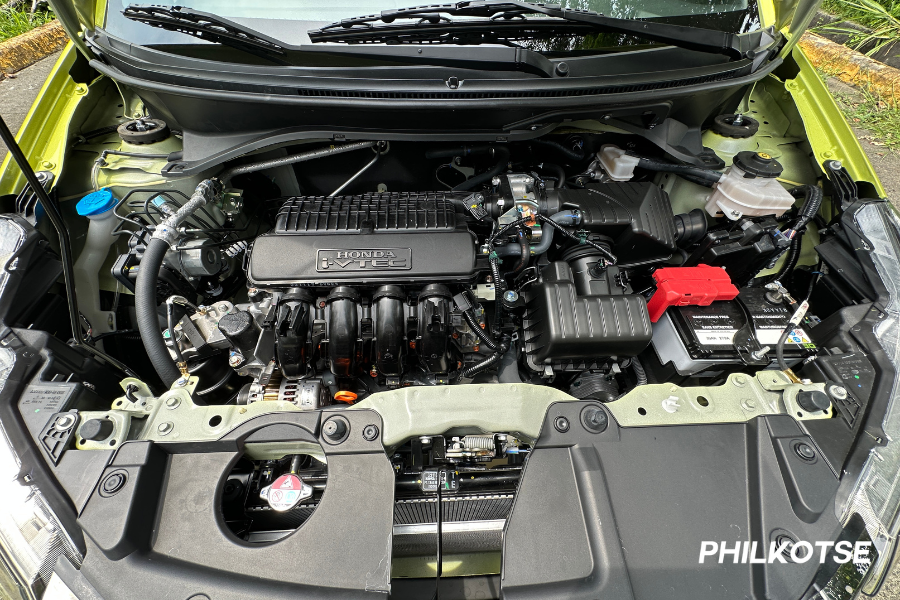 The Honda Brio's 1.2-liter inline-4 gasoline engine