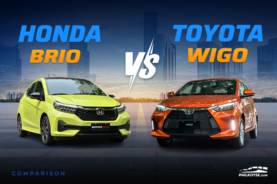 2024 Honda Brio vs Toyota Wigo Comparison: Spec Sheet Battle 
