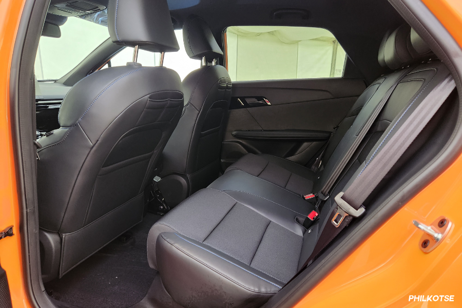 MG 4 EV rear seats