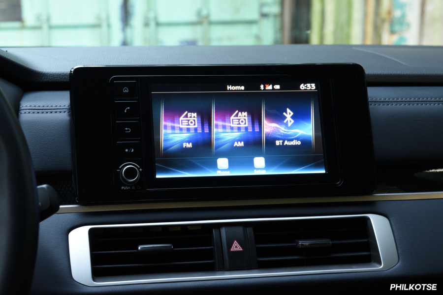 Xpander Cross' seven-inch touchscreen infotainment system