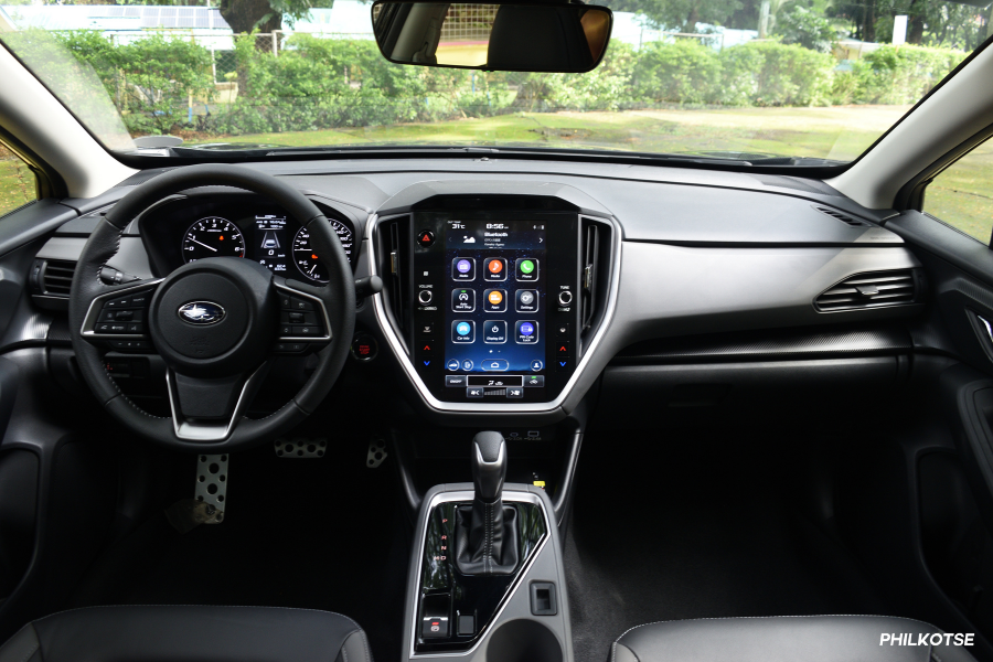 The Crosstrek's front cabin