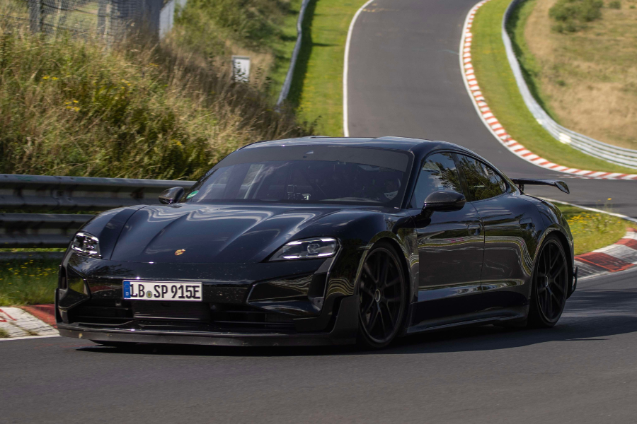 Upcoming Porsche Taycan variant smashes Tesla Plaid S Nurburgring time