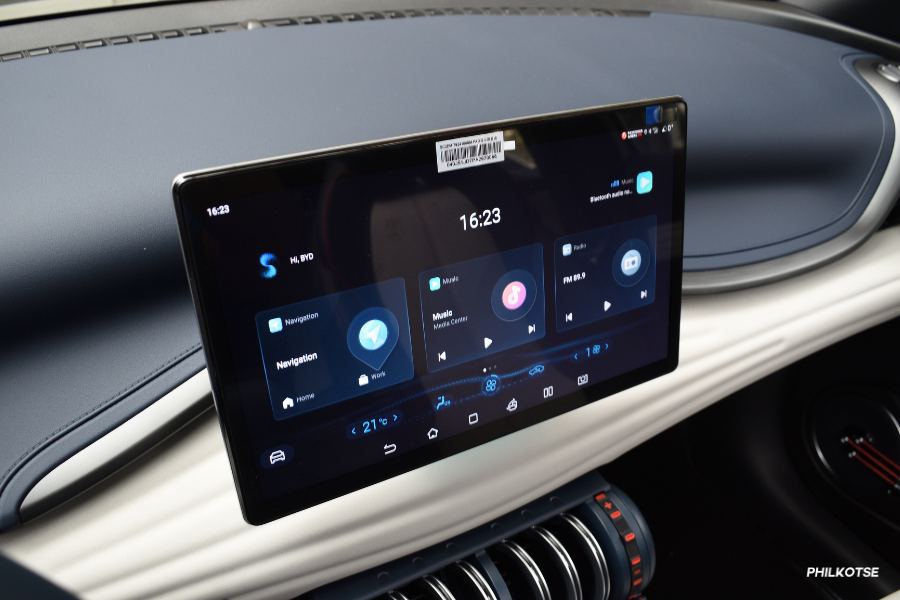 A close look at the Atto 3's infotainment touchscreen