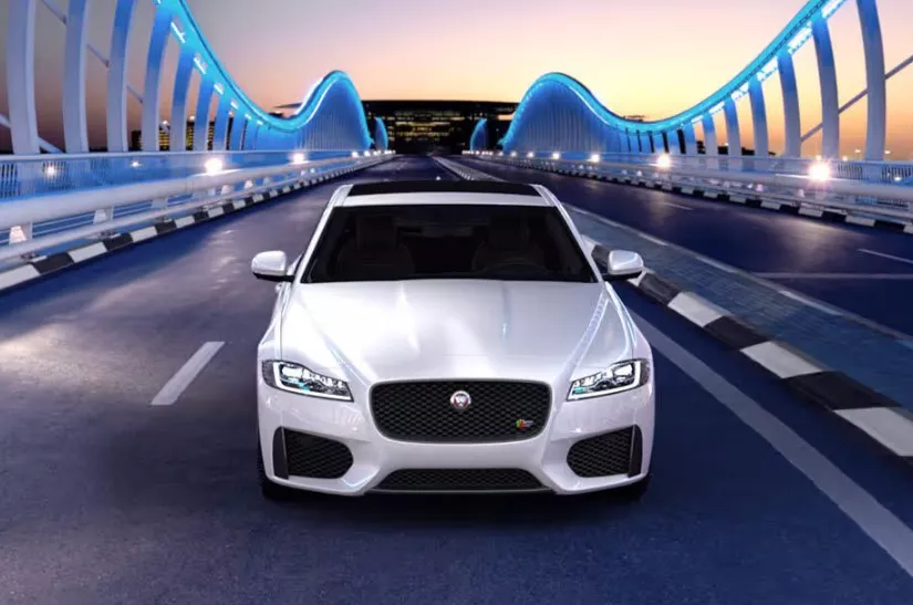 Jaguar XF front end