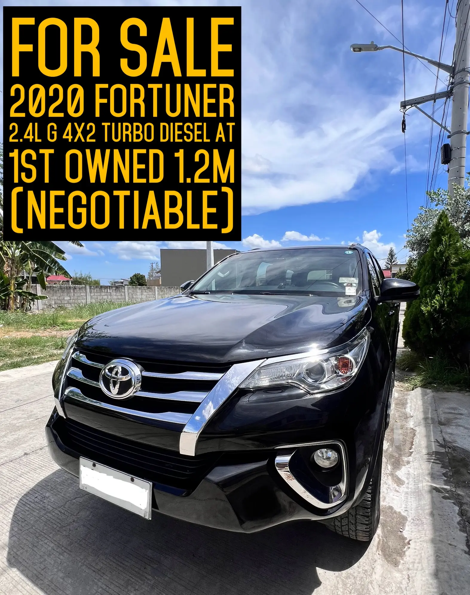 Buy Used Toyota Fortuner 2020 for sale only ₱1200000 - ID875260