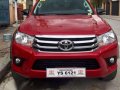 2016 toyota hilux G diesel manual red not ranger navarra-0