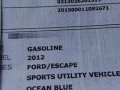 FOR ASSUME ford escape 2012-1