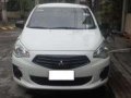 White Mitsubishi Mirage g4 sedan 2014-0