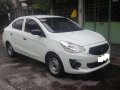 White Mitsubishi Mirage g4 sedan 2014-1