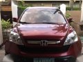 2007 Honda CR-V 4x2 MT Red For Sale-0