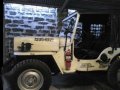 Jeep Willys Vintage Military White -3