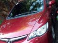 Honda Civic 2008 Red Manual For Sale-3