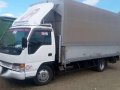 4HJ1 Isuzu Elf Canvass Cloth Wingvan with Power Lifter 16pt5ft Japan-1