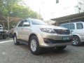 2012 Toyota Fortuner G AT Beige For Sale-8
