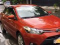 RUSH SALE! Toyota Vios 2015 Orange 1.3 E Automatic Transmission-1