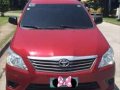 Toyota Innova E Diesel 2013 Red For Sale-0