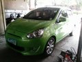 Mitsubishi Mirage 2013 hatchback green for sale -4