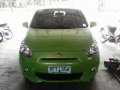 Mitsubishi Mirage 2013 hatchback green for sale -2