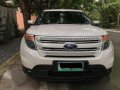 White Ford Explorer Limited 3.5L 4X4-0