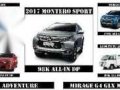 2017 MITSUBISHI MONTERO SPORT for sale -0
