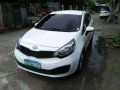 Kia Rio 2012 sedan white for sale -0
